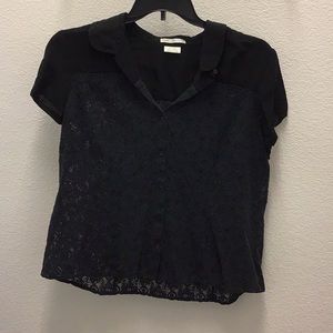 Cute button down lacey top
